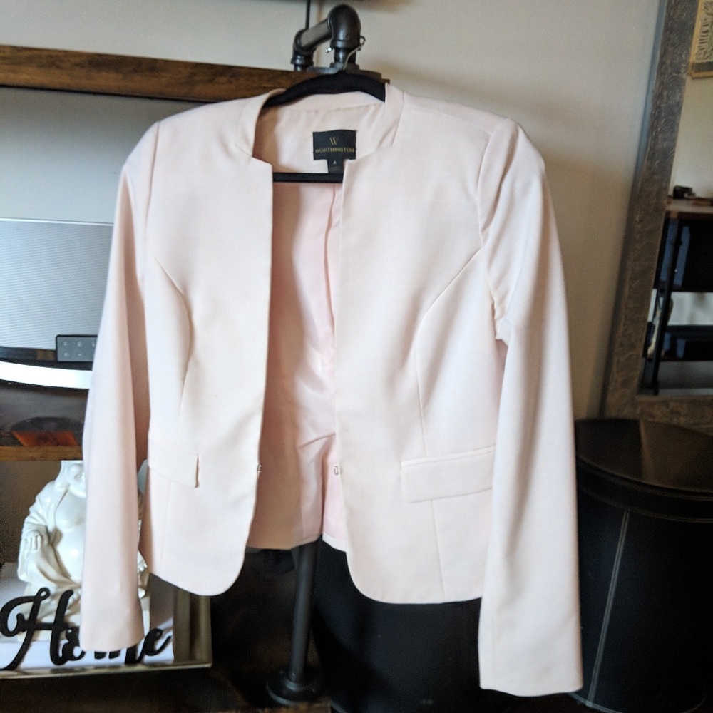 Soft pink blazer